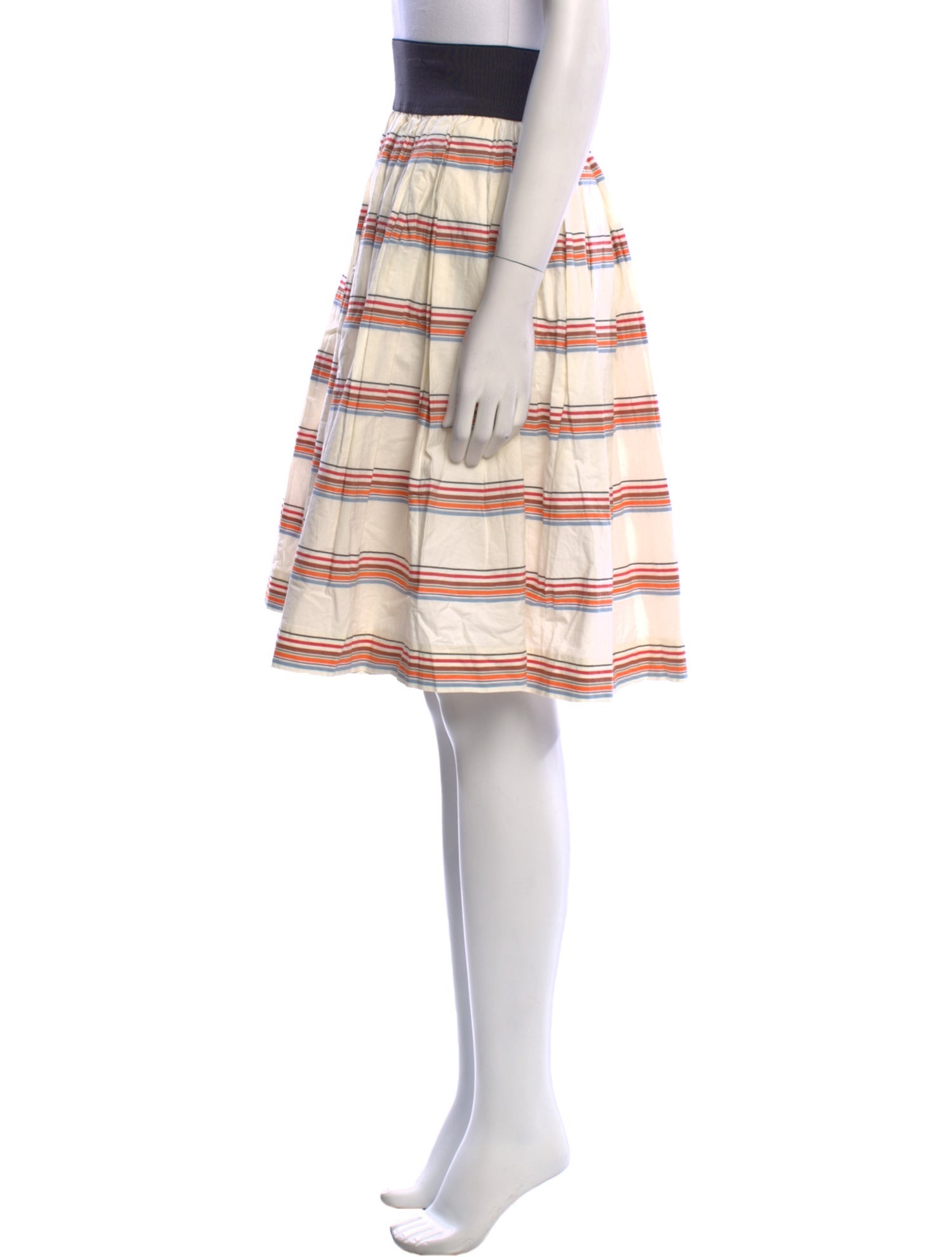 Bellerose Striped Knee-Length Skirt