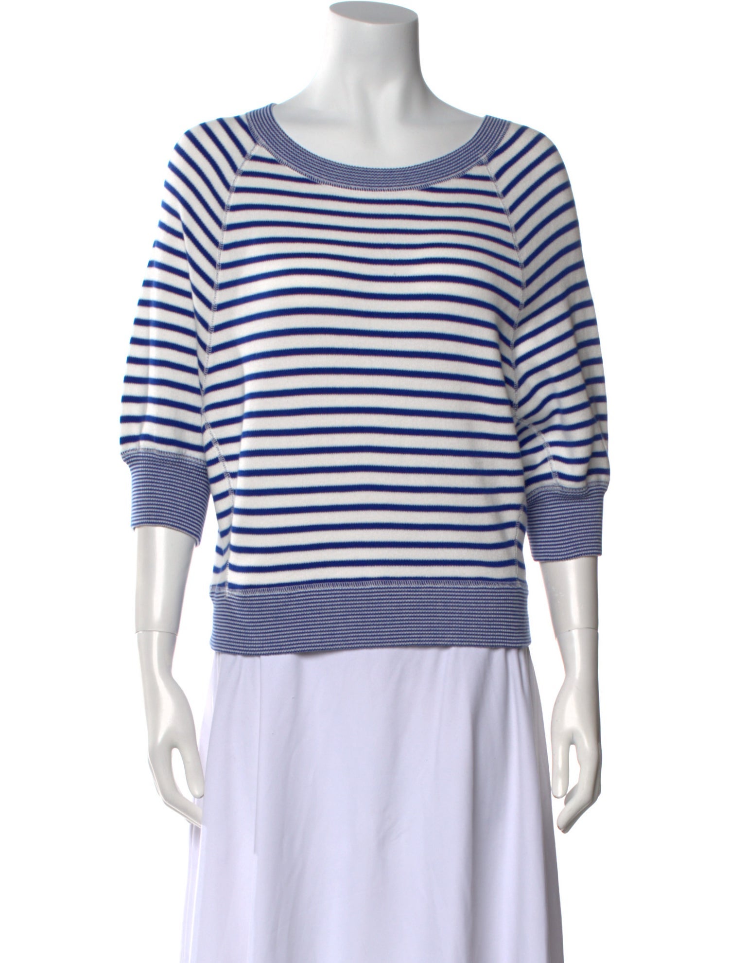Bellerose Striped Bateau Neckline T-Shirt