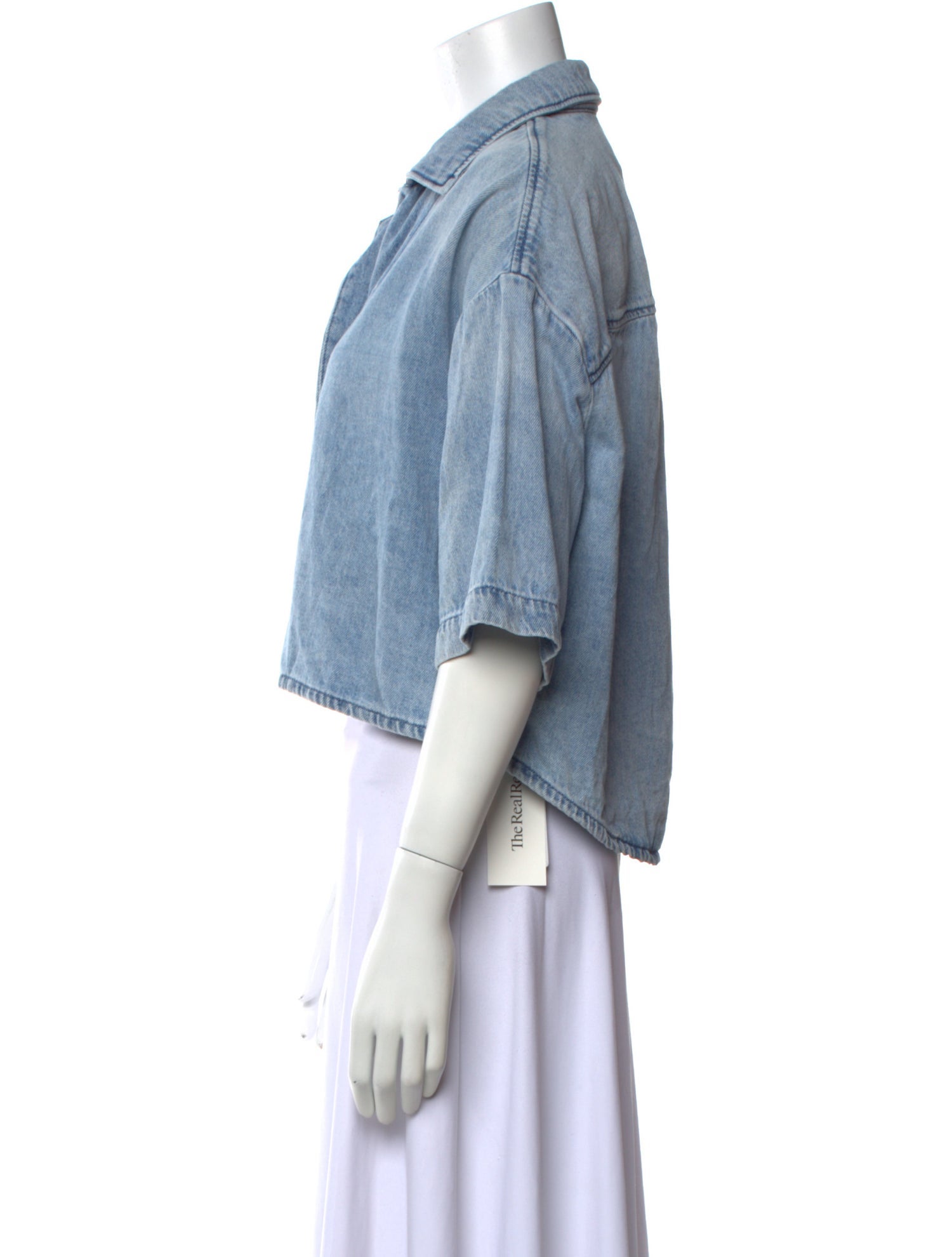 Bellerose Three-Quarter Sleeve Crop Top