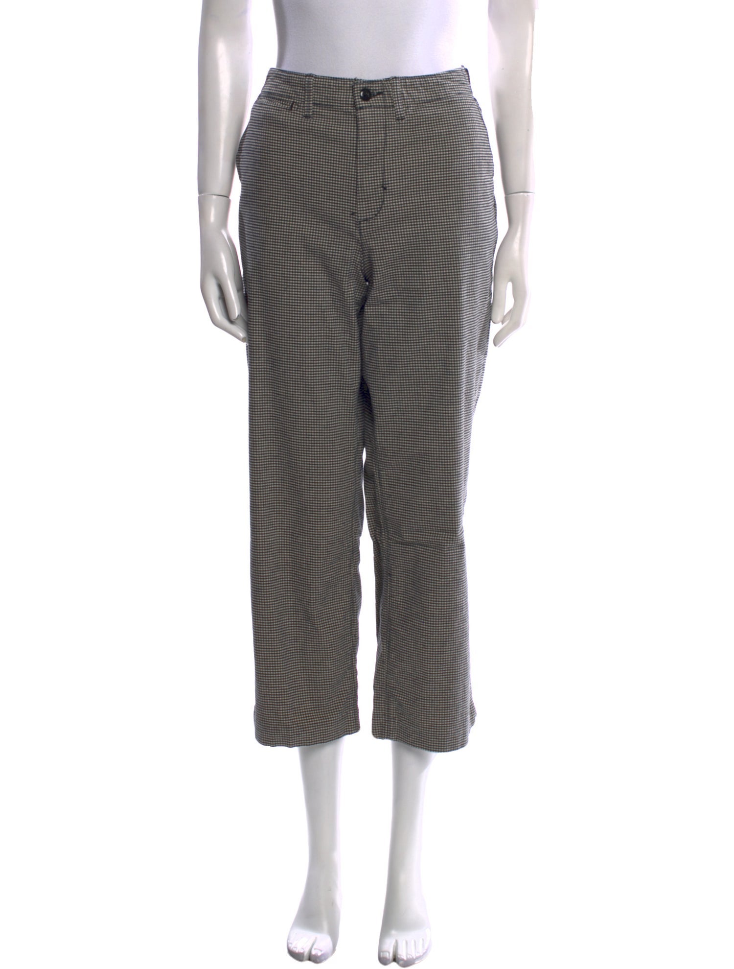 Bellerose Plaid Print Wide Leg Pants