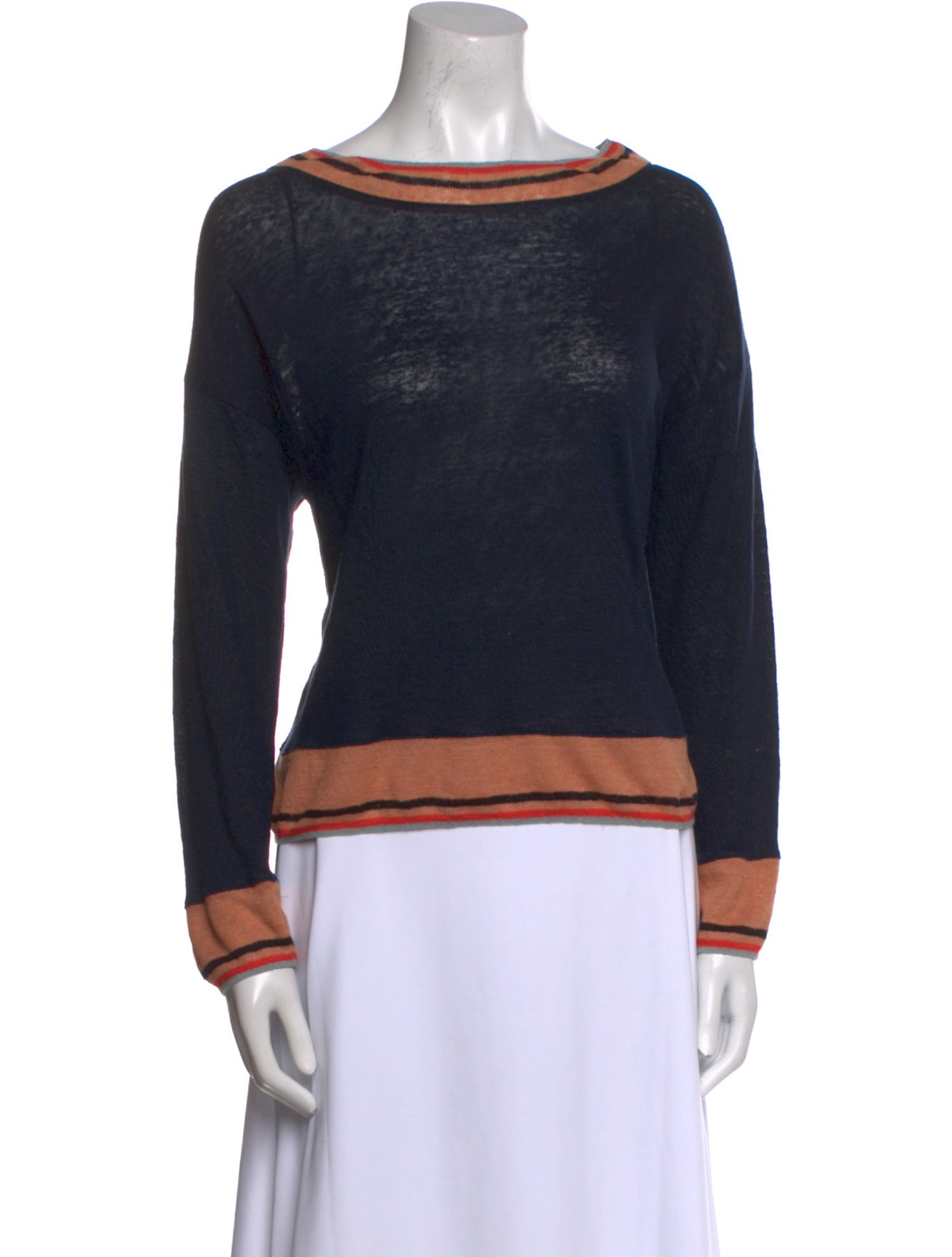 Bellerose Linen Bateau Neckline Sweater