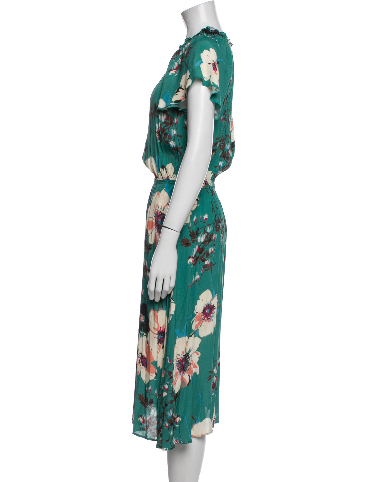 Bellerose Floral Print Midi Length Dress