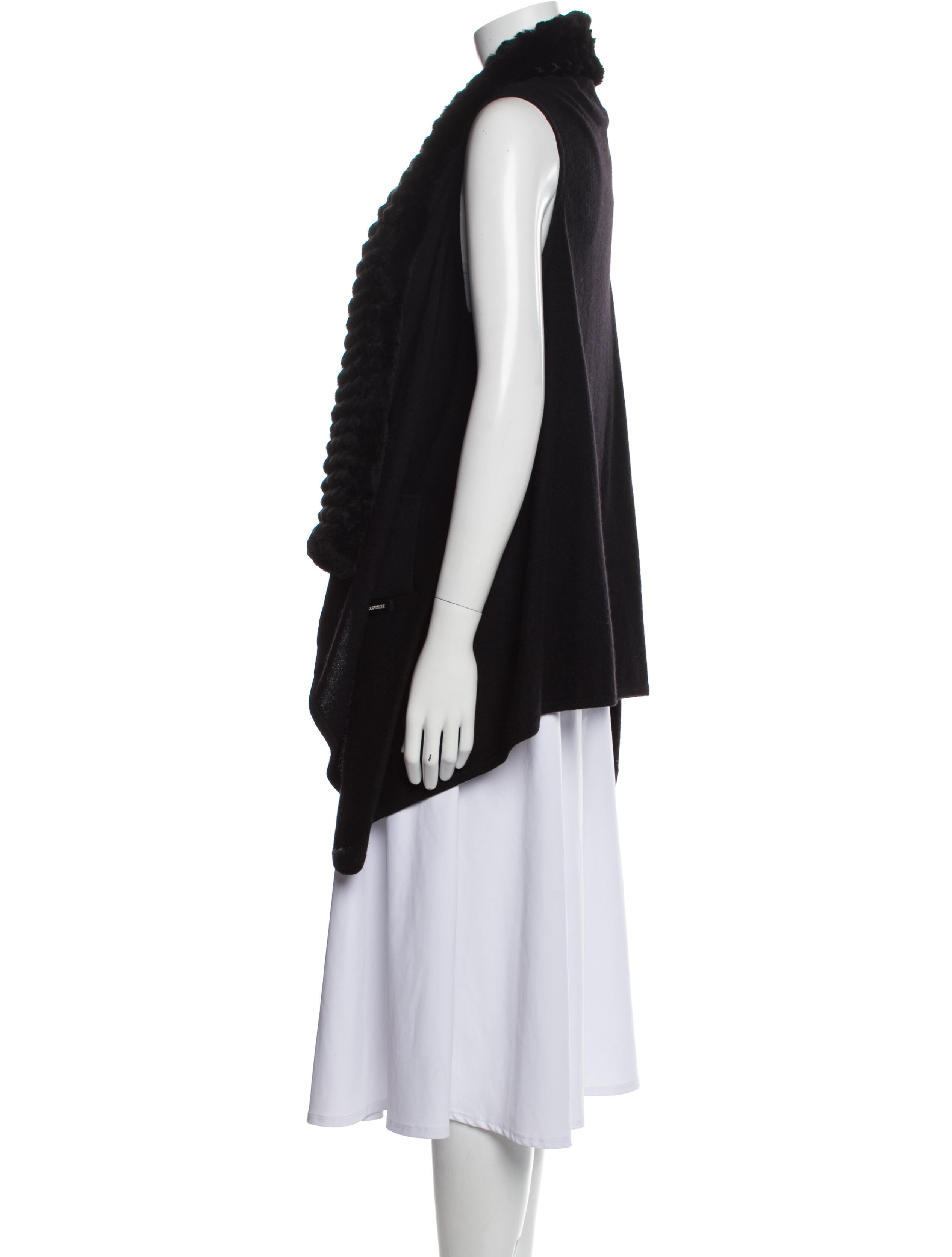 Belle Fare Cashmere Open Front Sweater