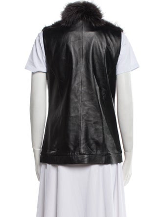 Belle Fare Leather Fur Jacket