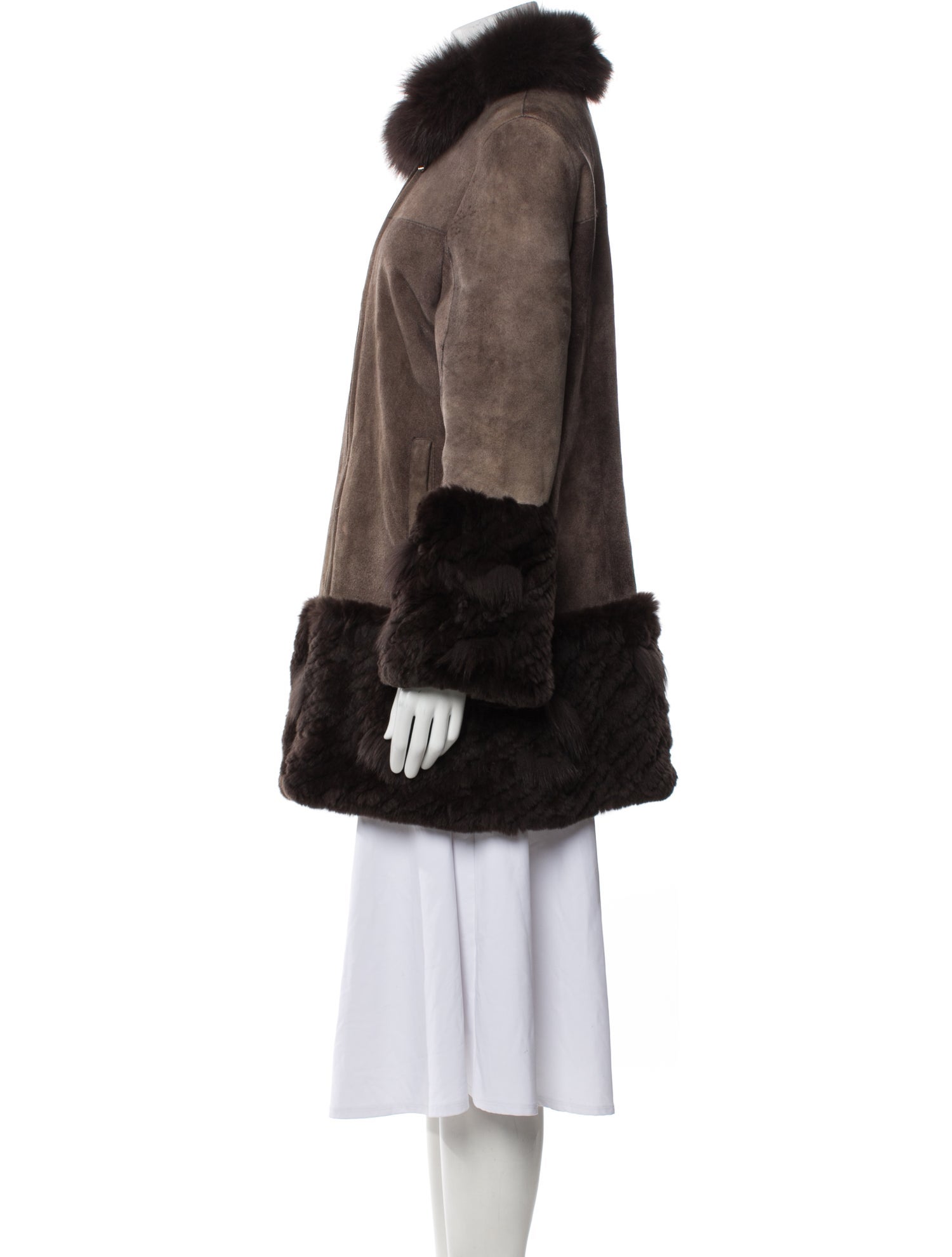 Belle Fare Shearling Fur Coat