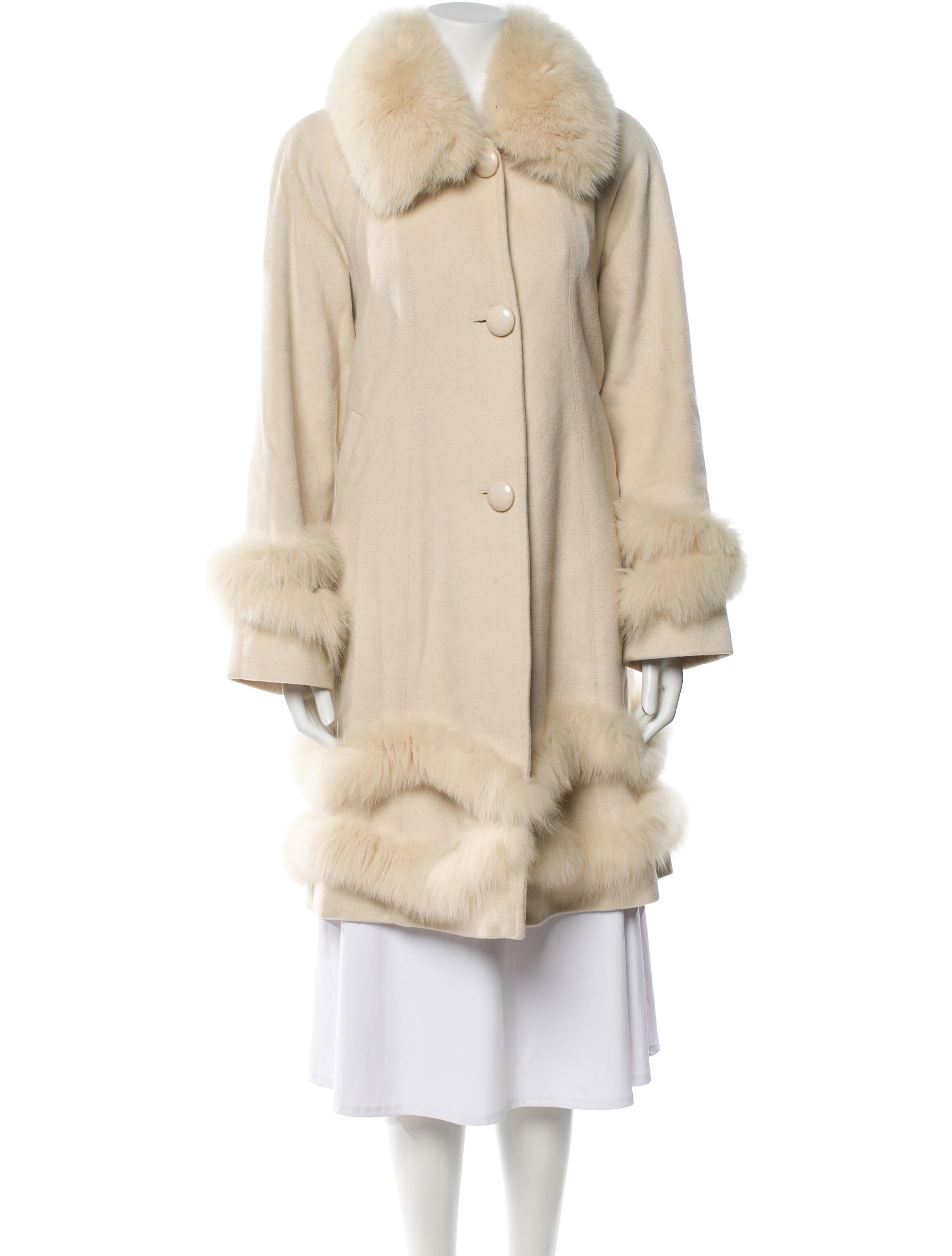 Belle Fare Angora Faux Fur Coat