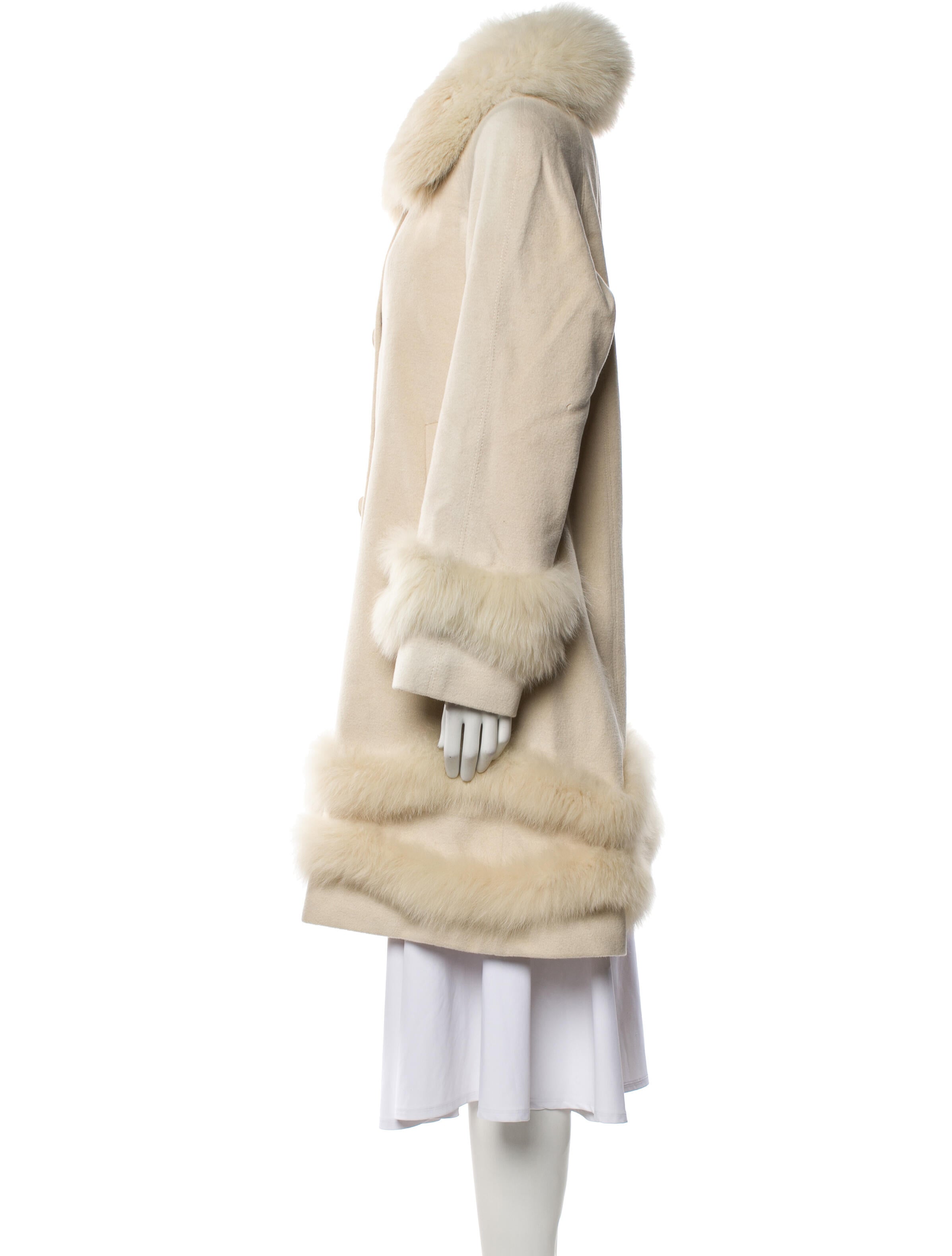 Belle Fare Angora Faux Fur Coat