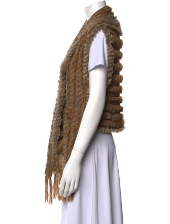 Belle Fare Fur Open Front Sweater