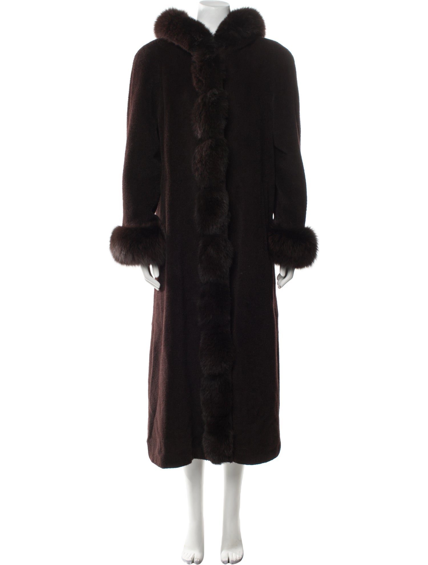 Belle Fare Alpaca Fur Coat