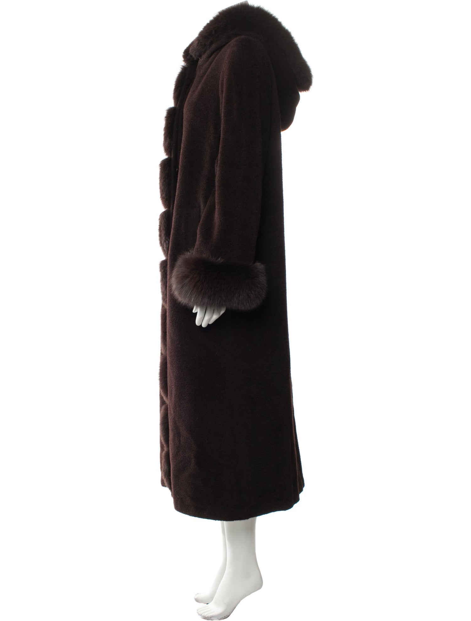 Belle Fare Alpaca Fur Coat