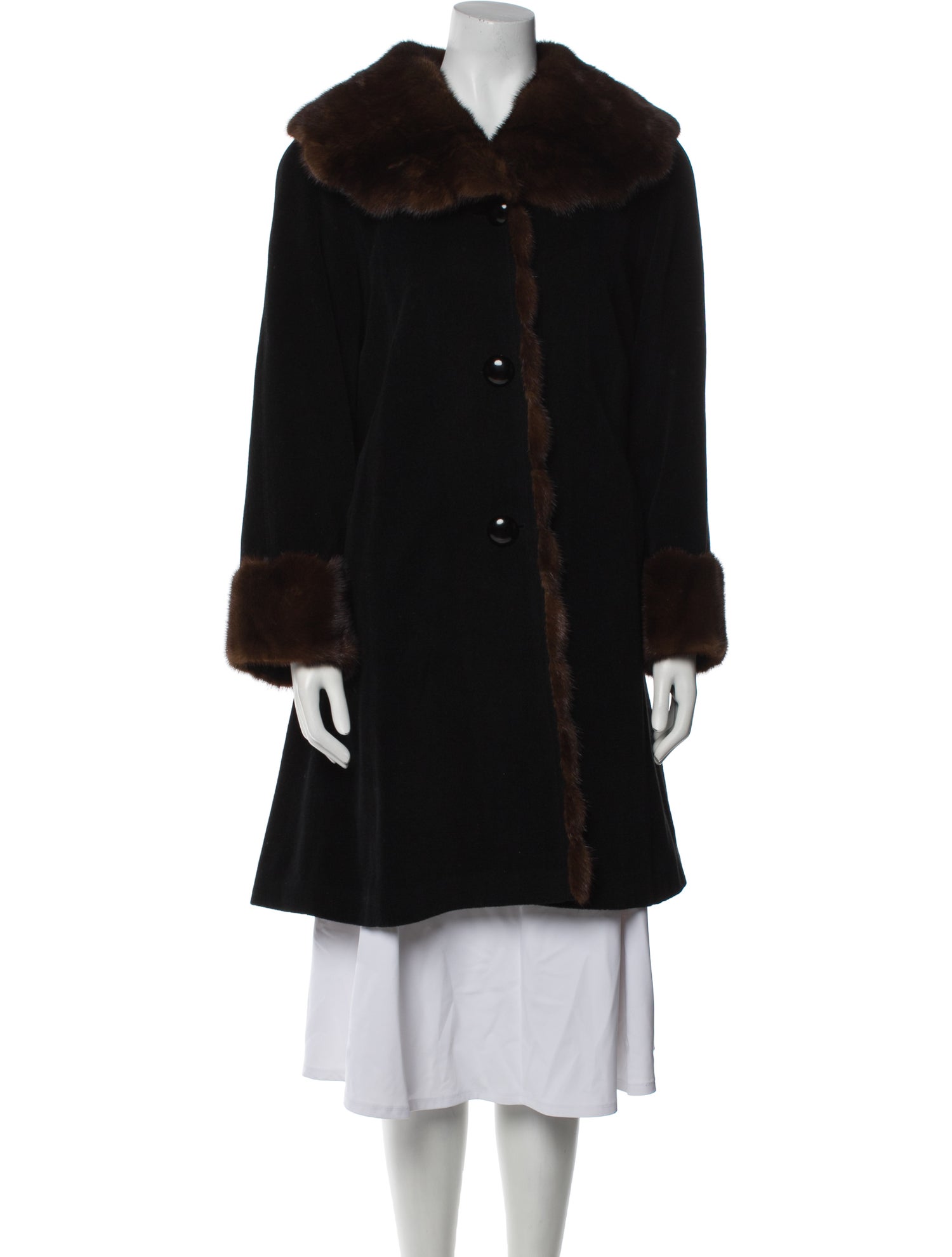Belle Fare Angora Faux Fur Coat