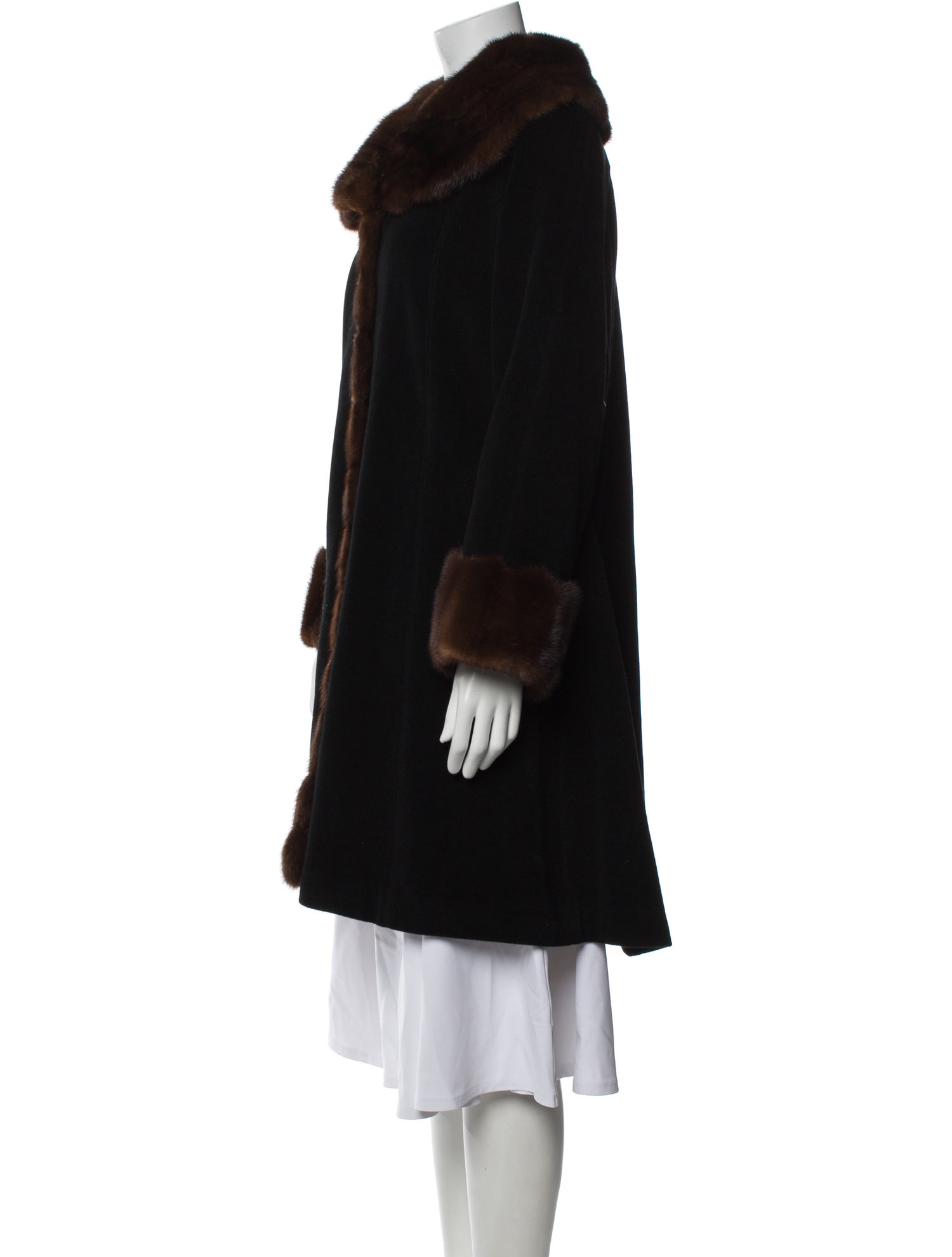 Belle Fare Angora Faux Fur Coat