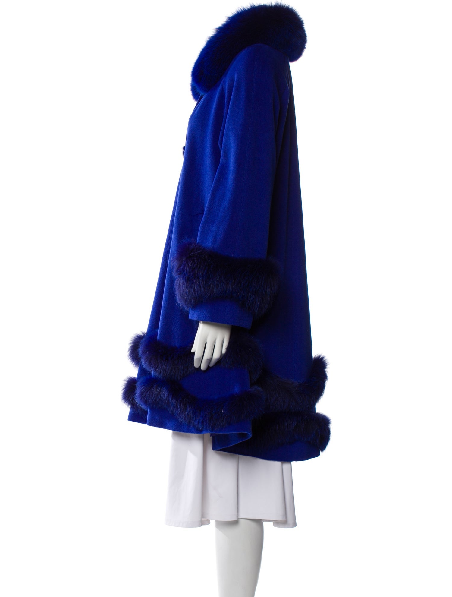 Belle Fare Angora Faux Fur Coat