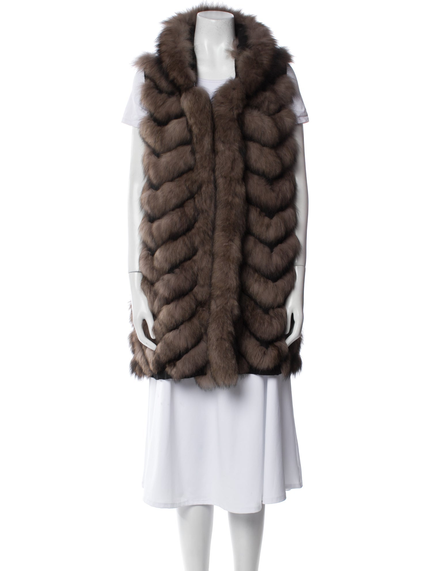 Belle Fare Silk Fur Jacket