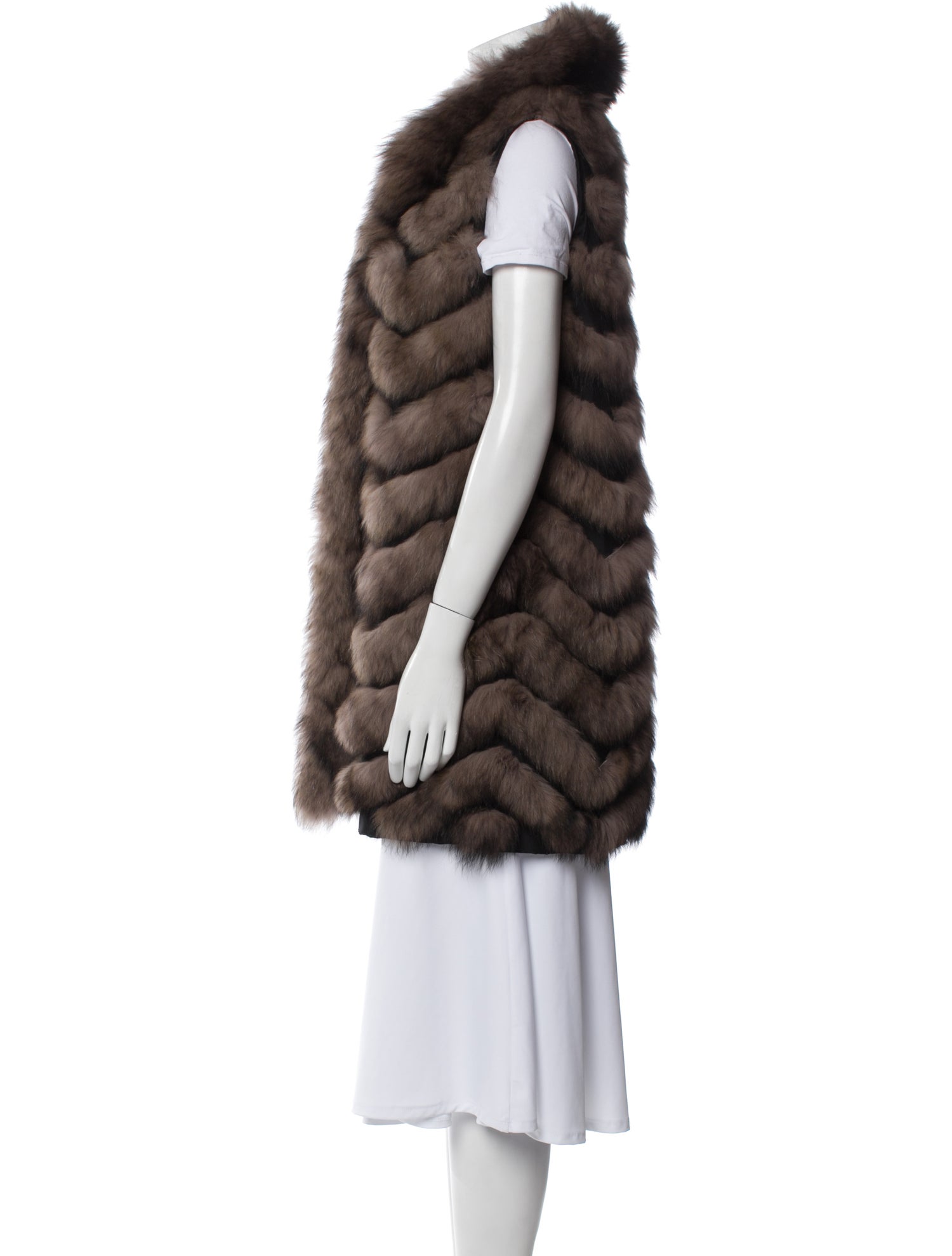 Belle Fare Silk Fur Jacket