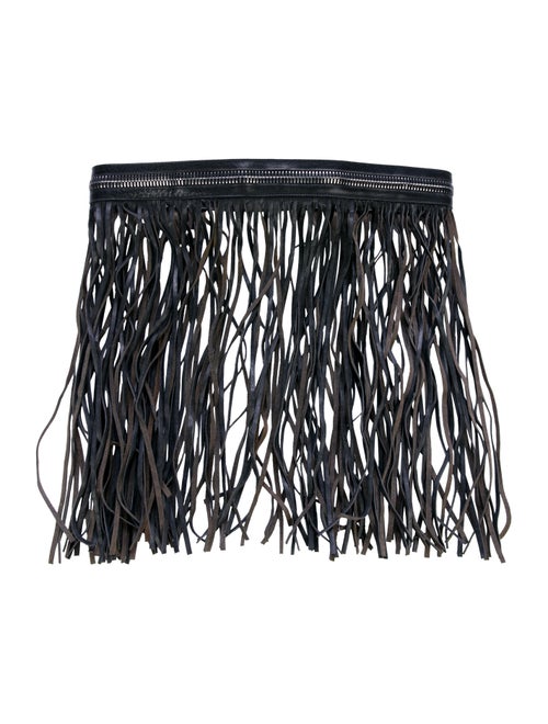 Belt Fringe Belt Black