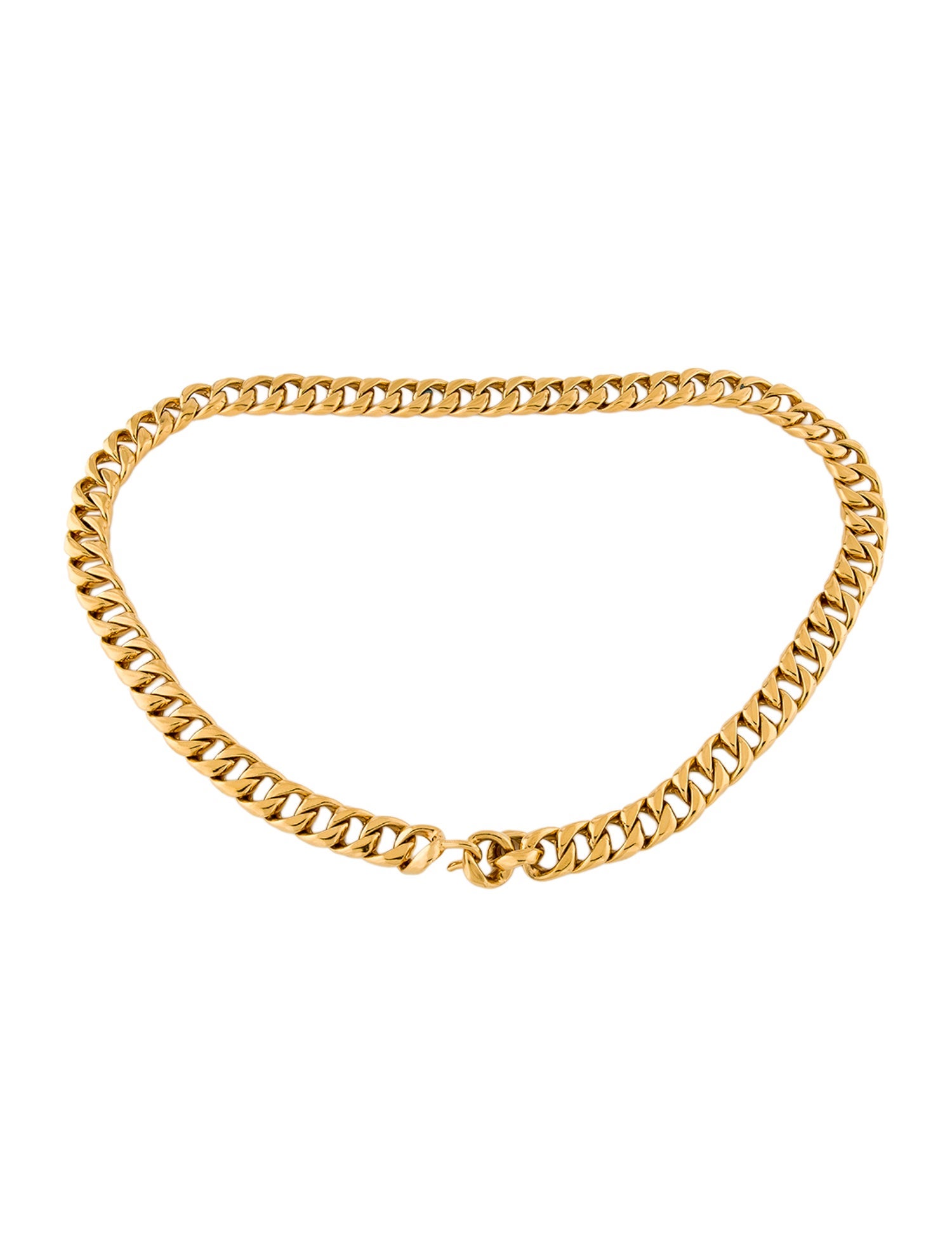 Chanel Skinny Metal Chain-Link Belt