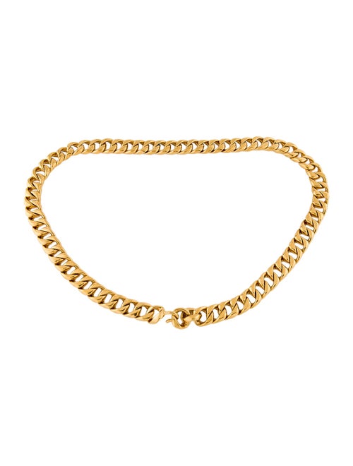 Chanel Skinny Metal Chain-Link Belt