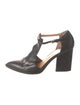 Bettye Muller Leather T-Strap Pumps