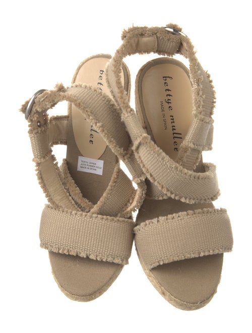 Bettye Muller Canvas Raw-Edge Trim Espadrilles