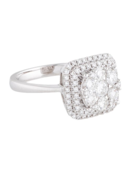 Belpearl 18K 1.30ctw Diamond Cocktail Ring