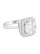 Belpearl 18K 1.30ctw Diamond Cocktail Ring