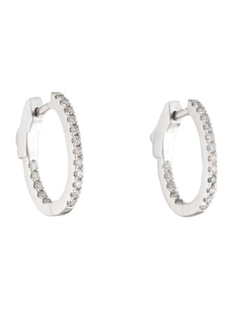 Belpearl 18K Diamond Inside-Outside Hoop Earrings