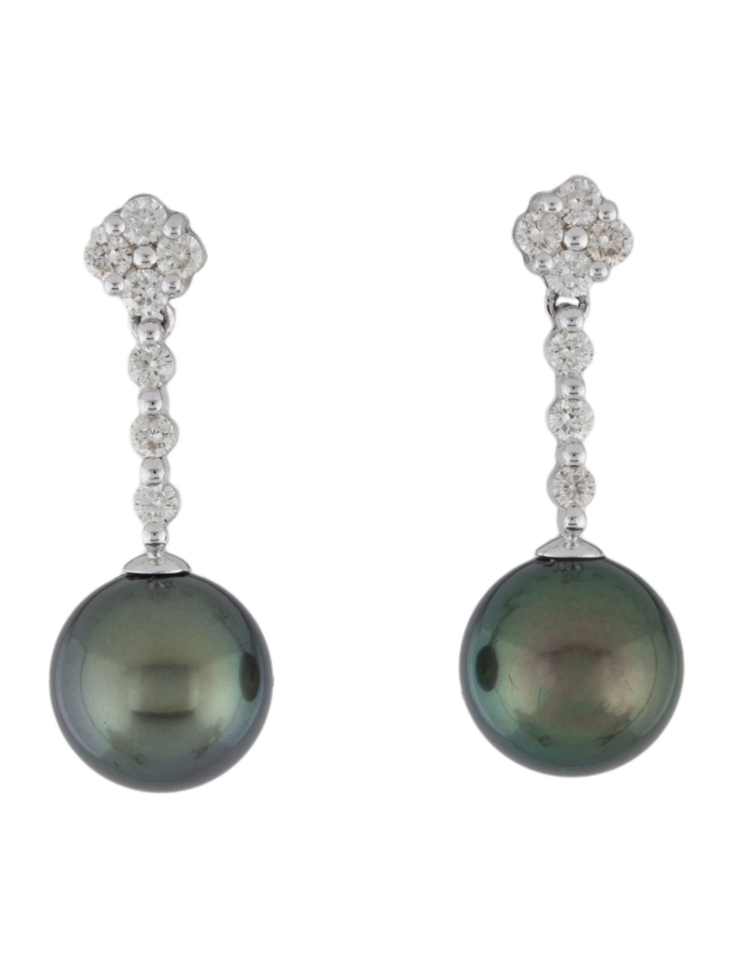 Belpearl 18K Pearl & Diamond Drop Earrings