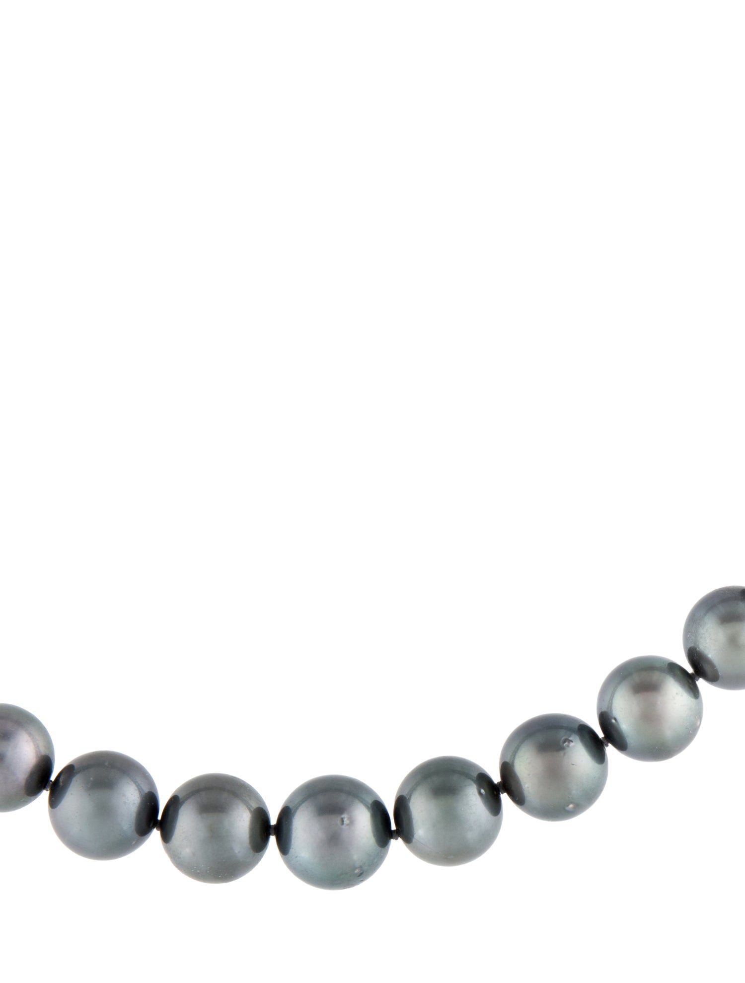 Belpearl 18K Tahitian Pearl & Diamond Strand Necklace