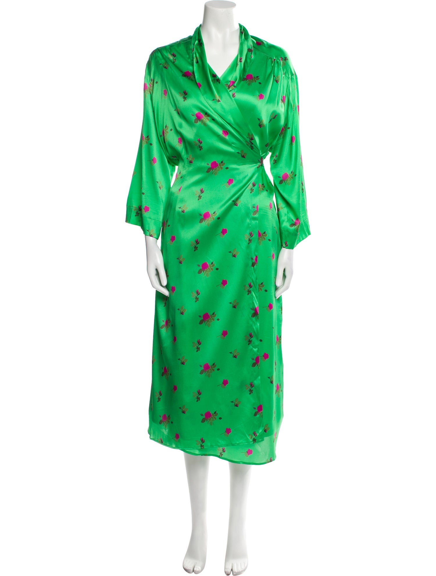 Bernadette Silk Floral Print Robe