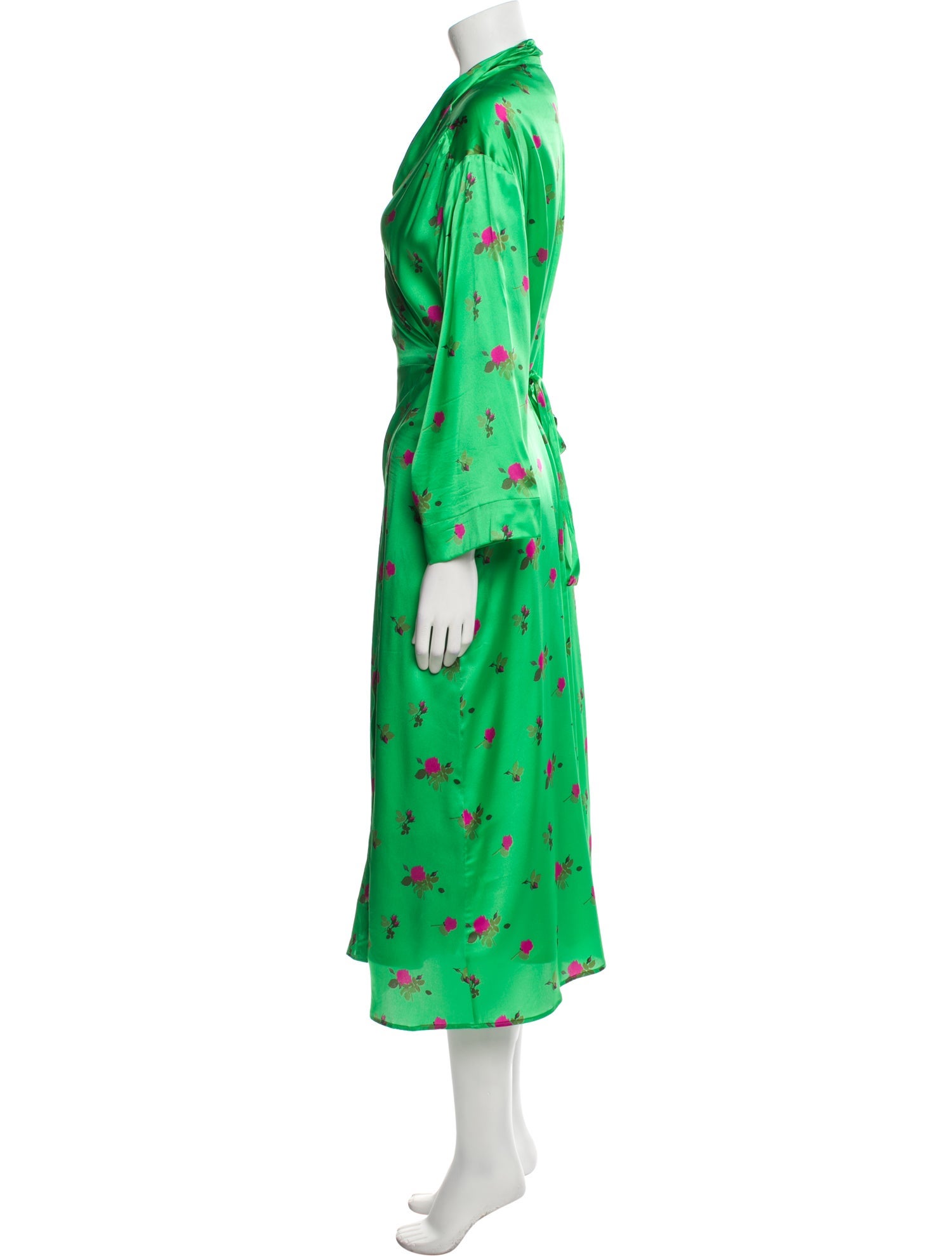 Bernadette Silk Floral Print Robe