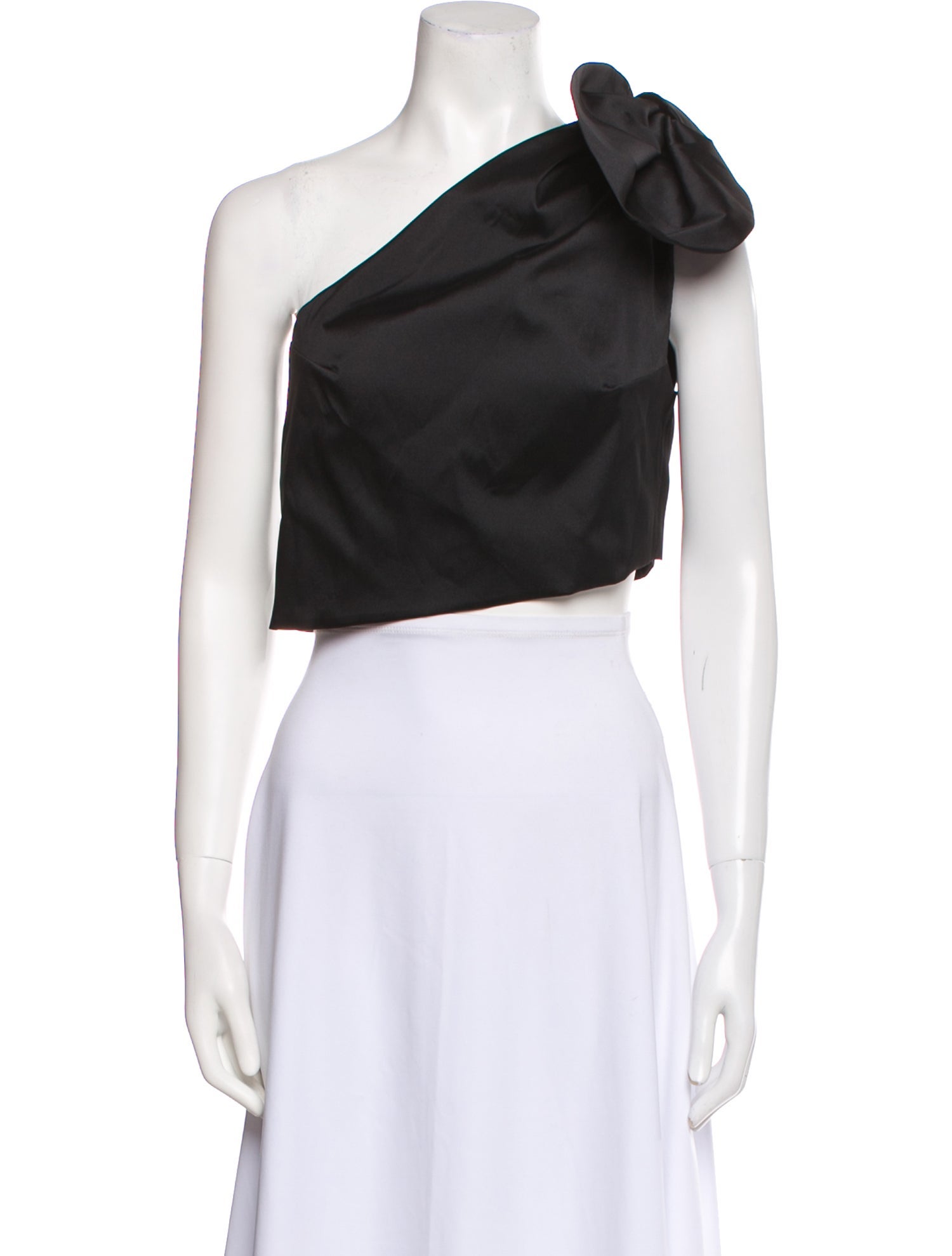 Bernadette One-Shoulder Sleeveless Crop Top