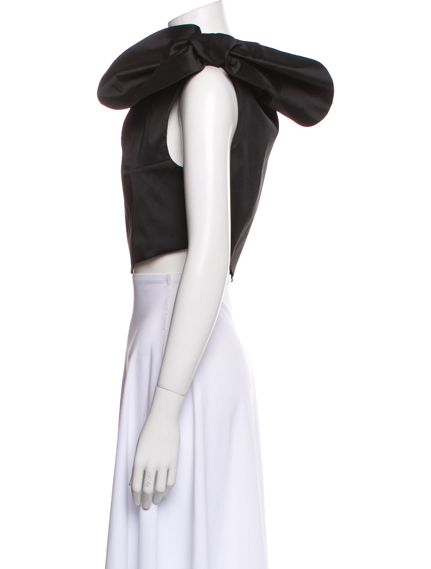 Bernadette One-Shoulder Sleeveless Crop Top