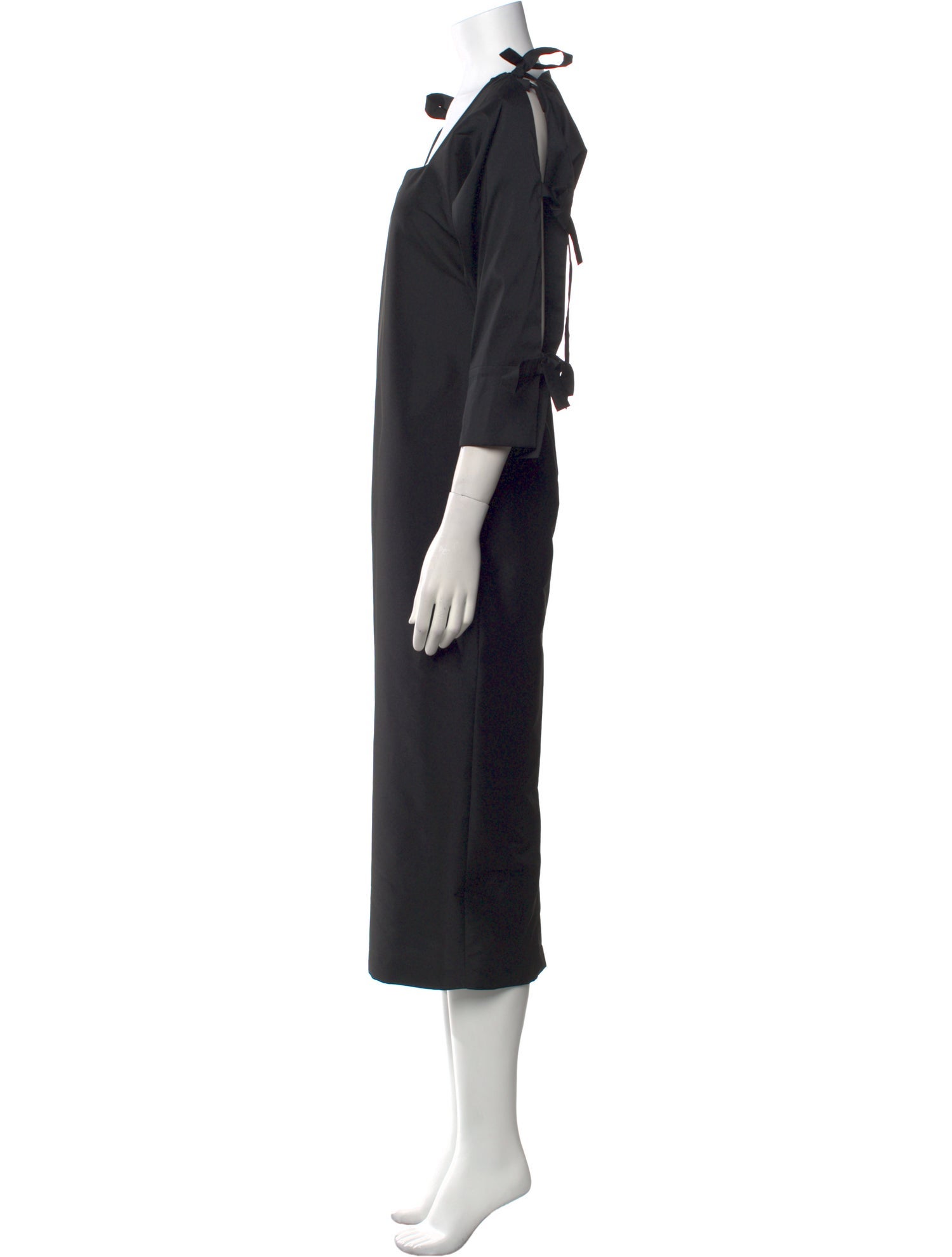 Bernadette Square Neckline Midi Length Dress