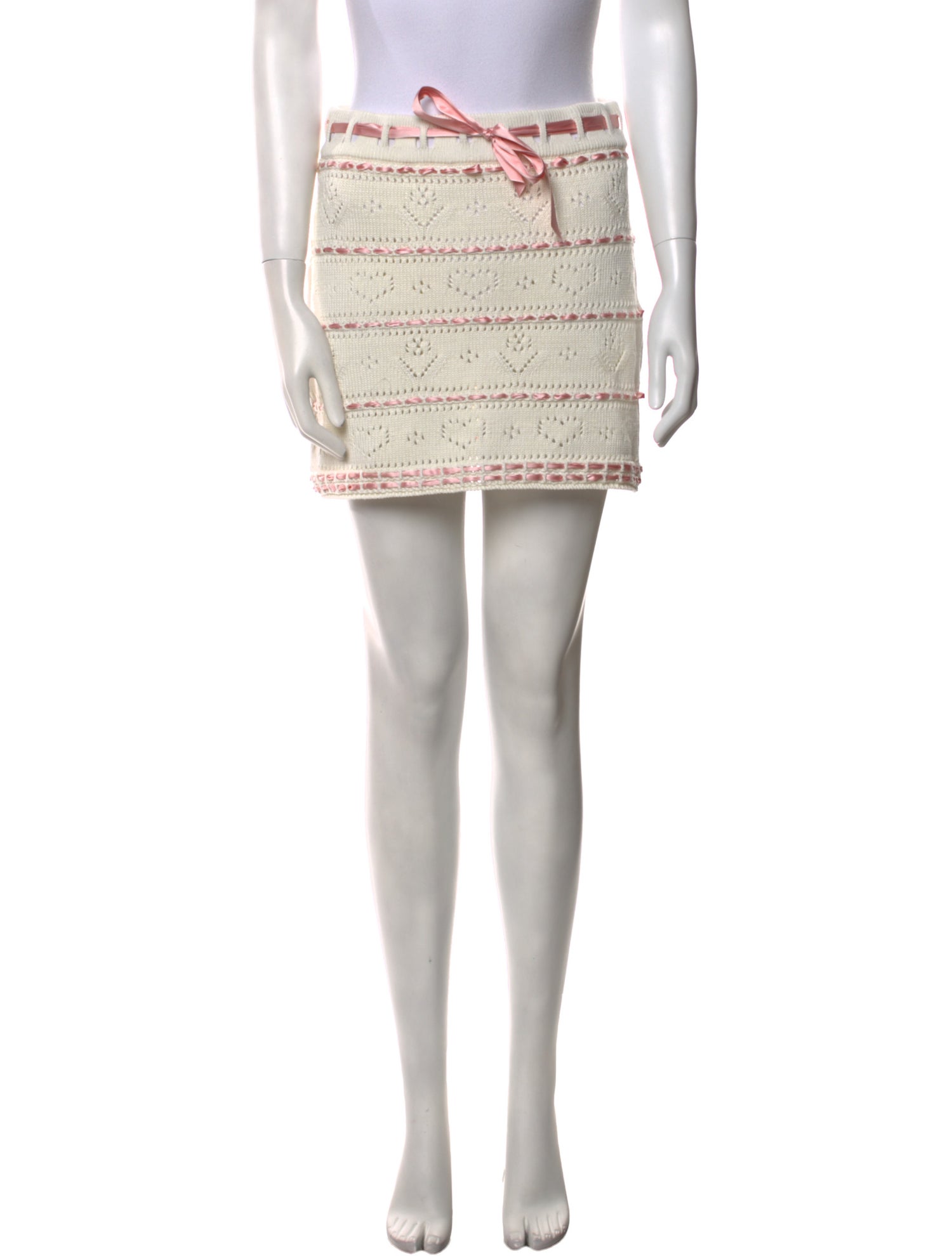 Bernadette Lace Pattern Mini Skirt w/ Tags