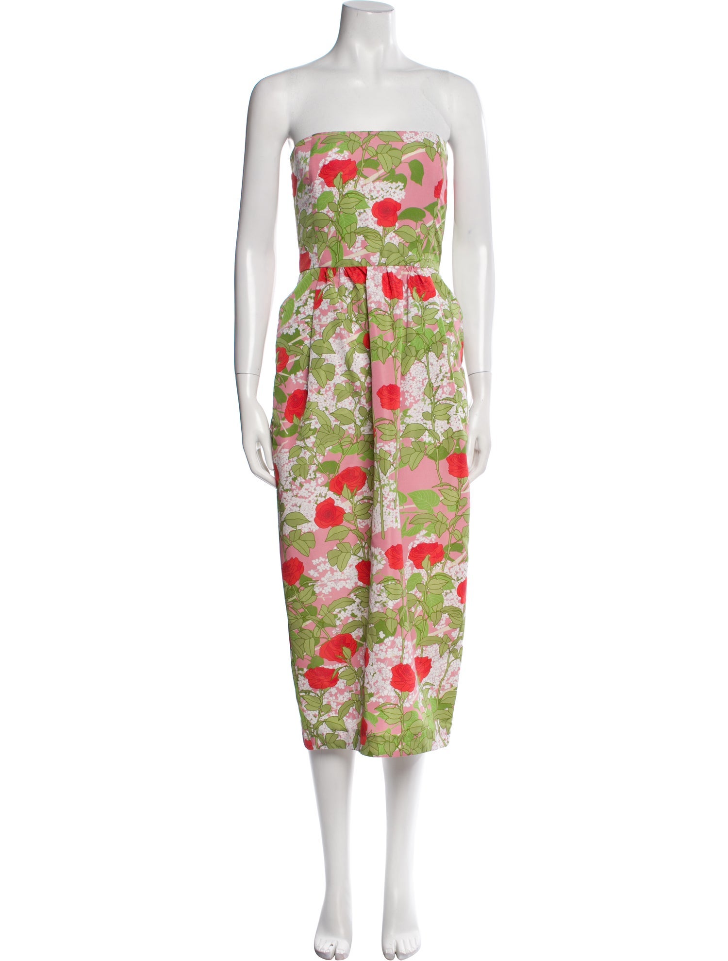 Bernadette Floral Print Midi Length Dress