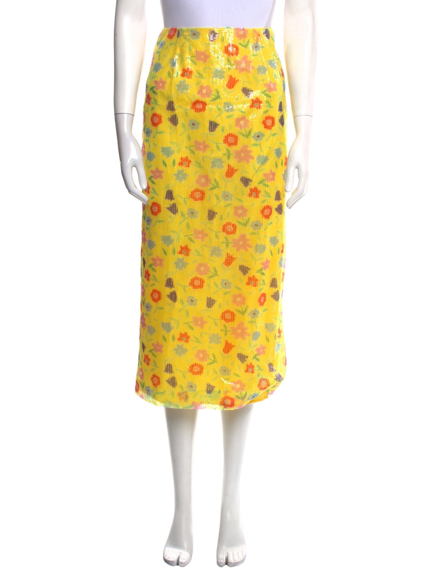 Bernadette Floral Print Midi Length Skirt