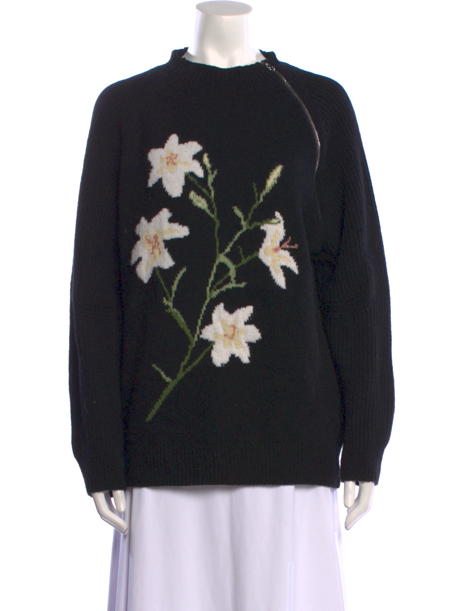 Bernadette Wool Floral Print Sweater