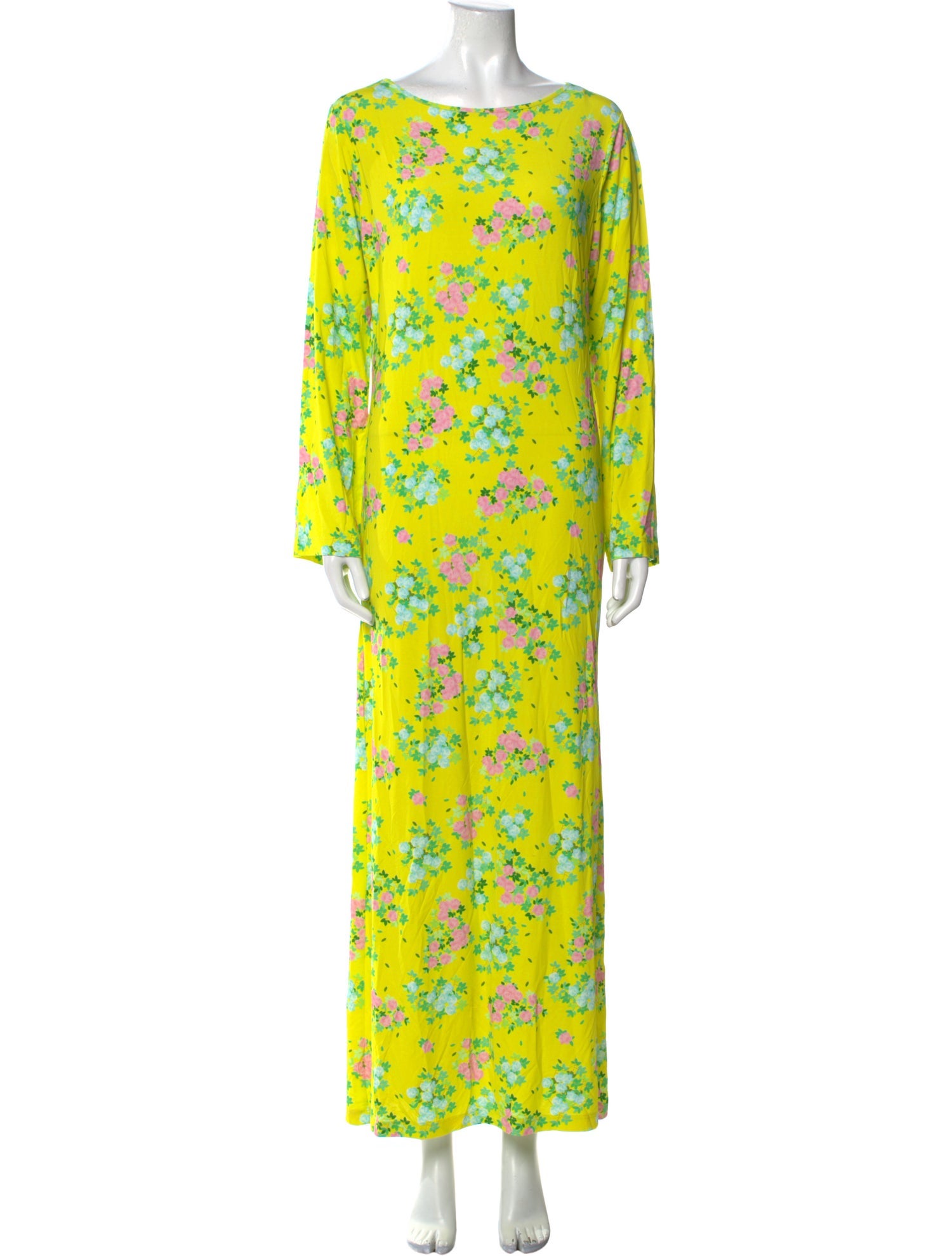 Bernadette Floral Print Long Dress w/ Tags