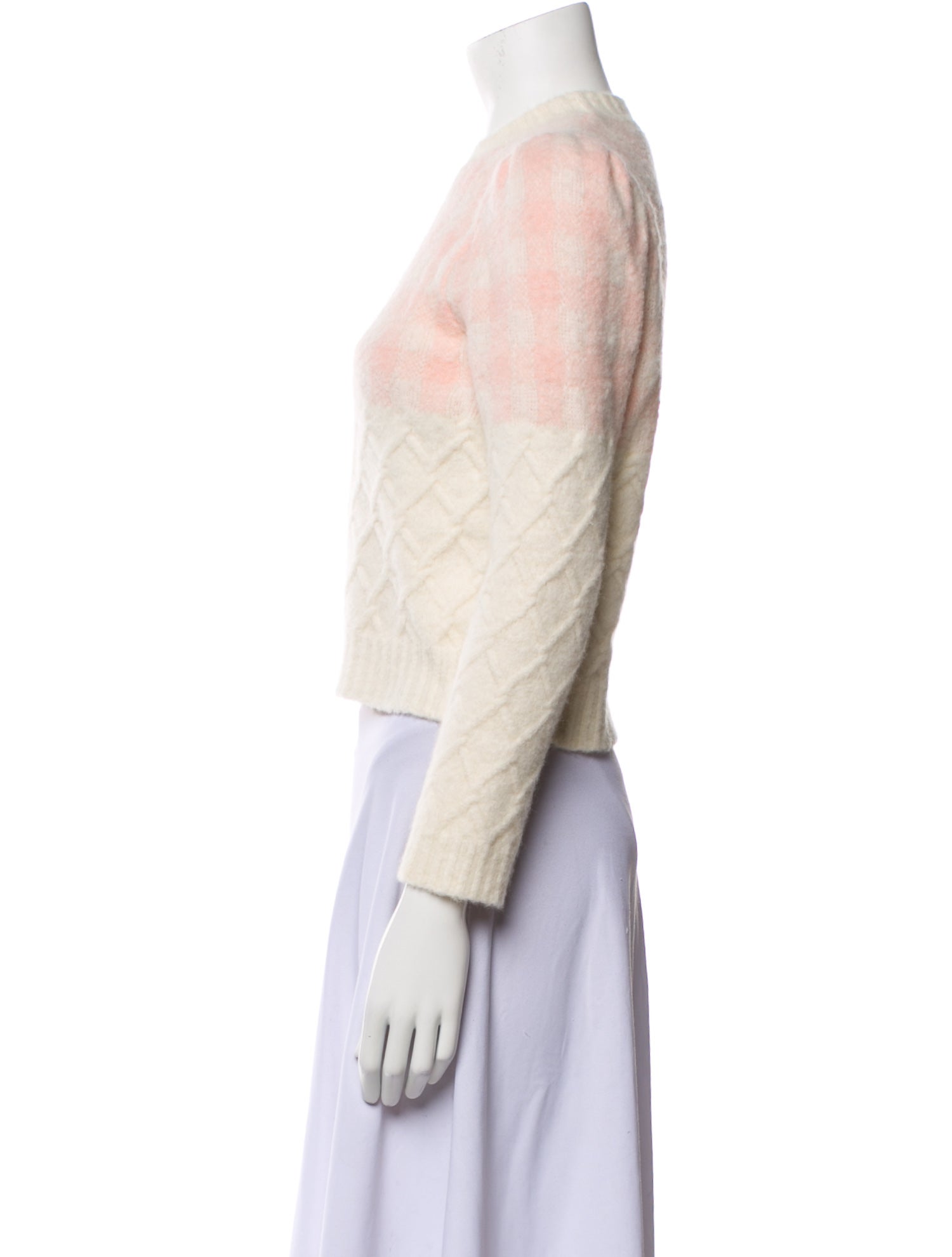 Bernadette Alpaca Plaid Print Sweater