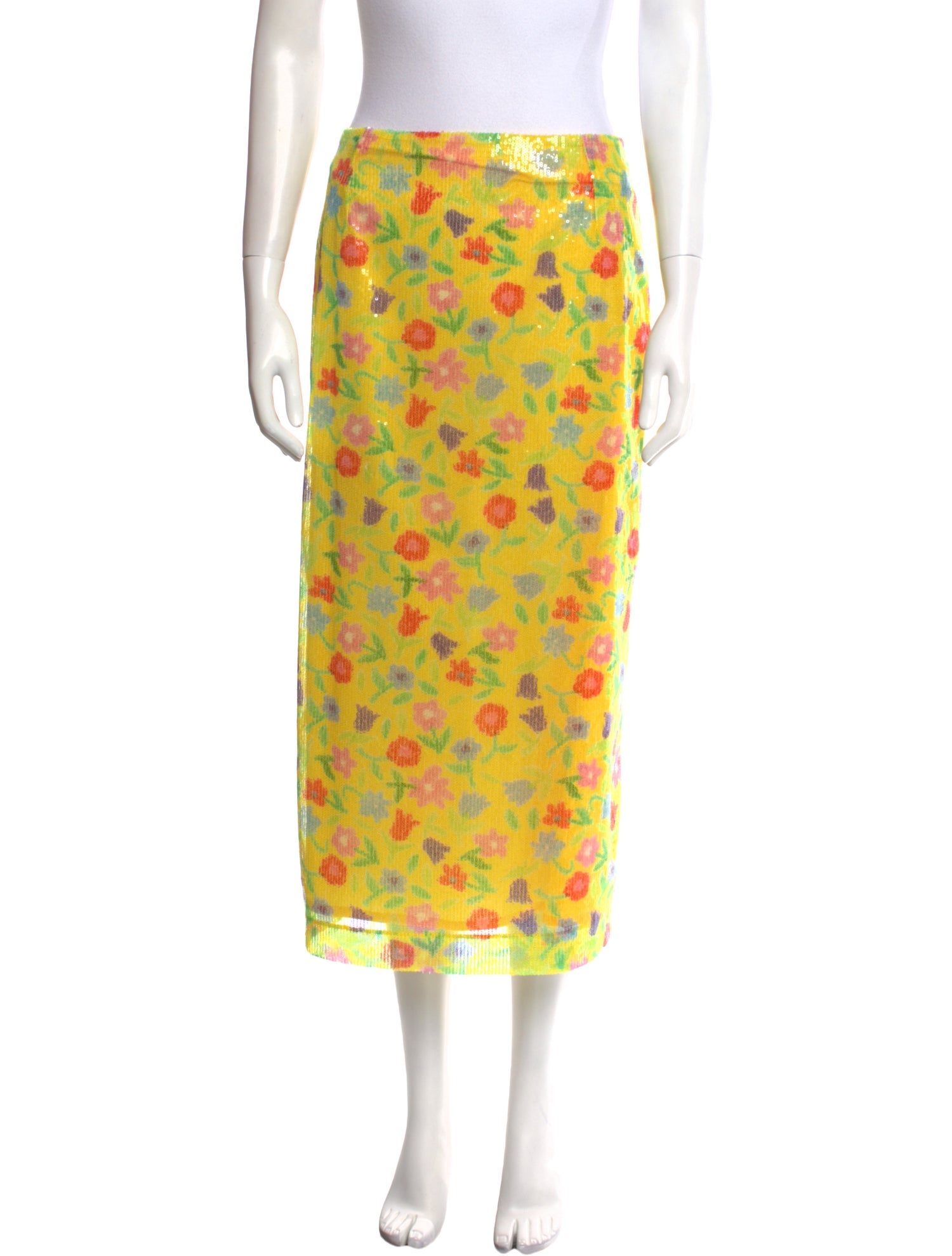 Bernadette Floral Print Midi Length Skirt