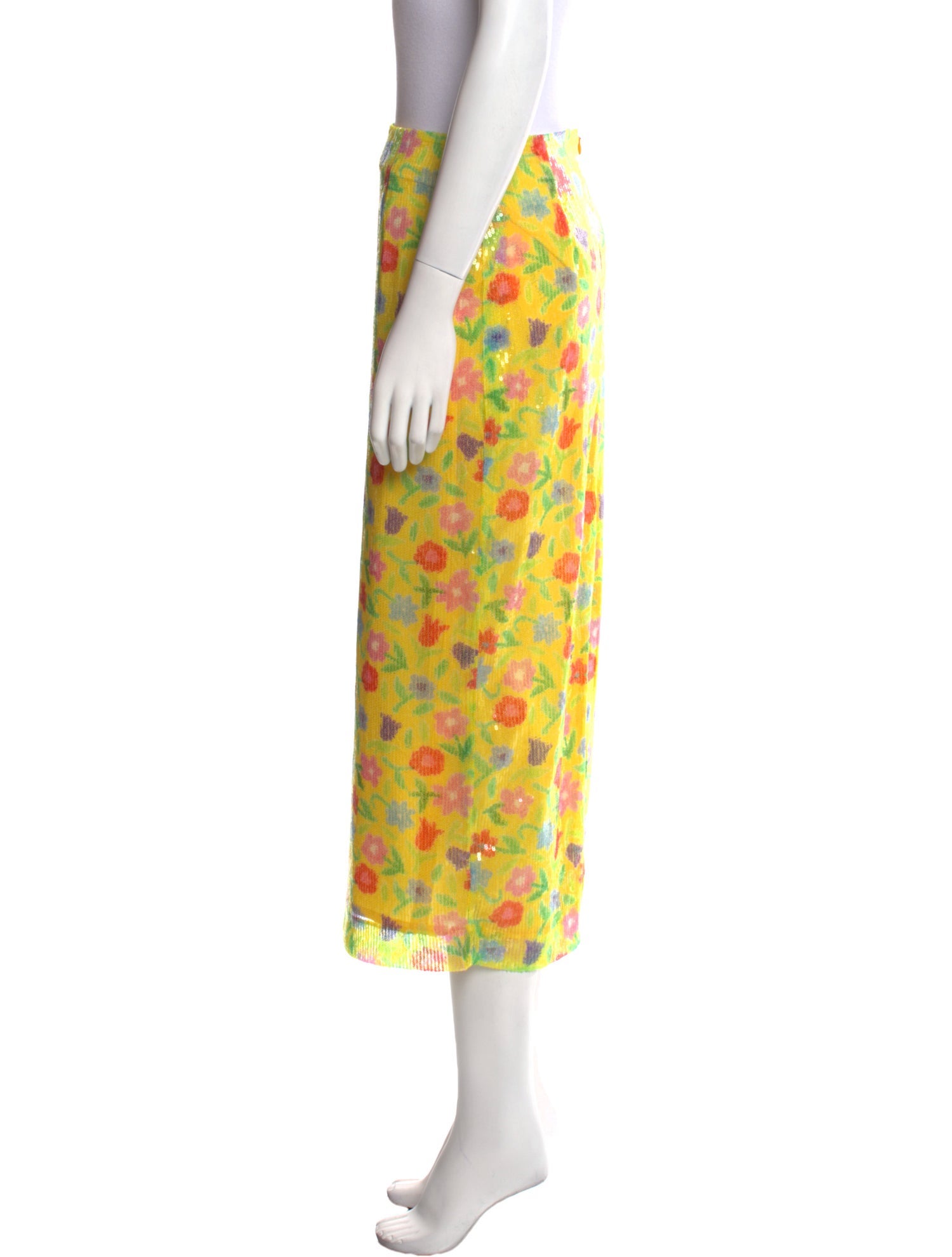 Bernadette Floral Print Midi Length Skirt