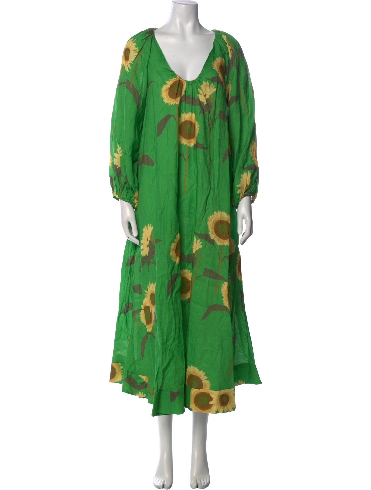 Bernadette Linen Midi Length Dress w/ Tags