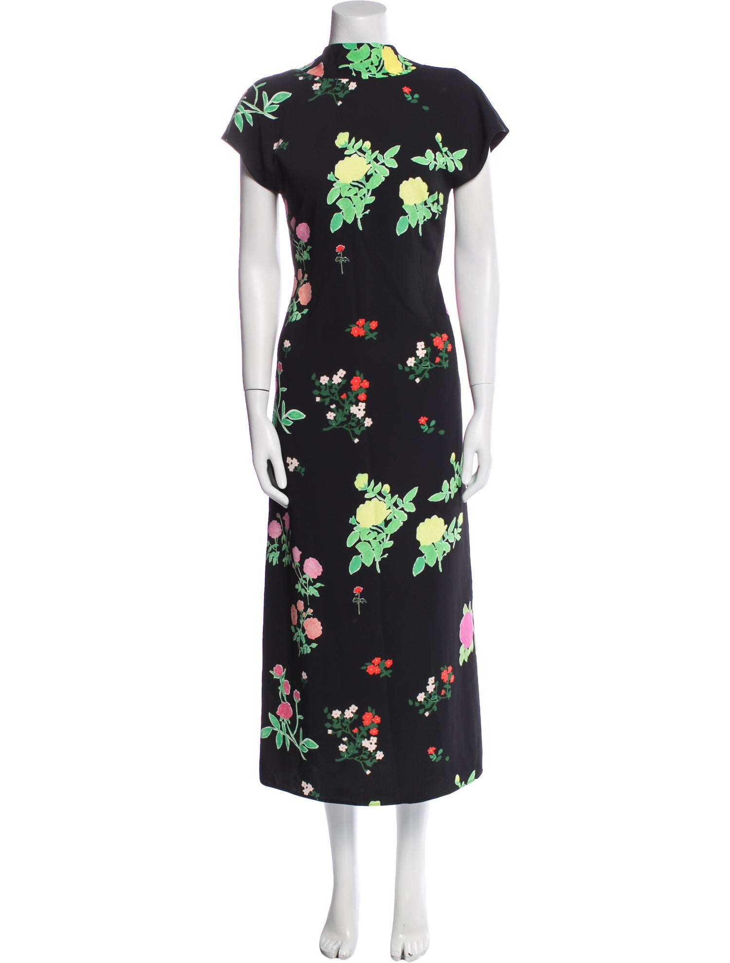 Bernadette Floral Print Midi Length Dress