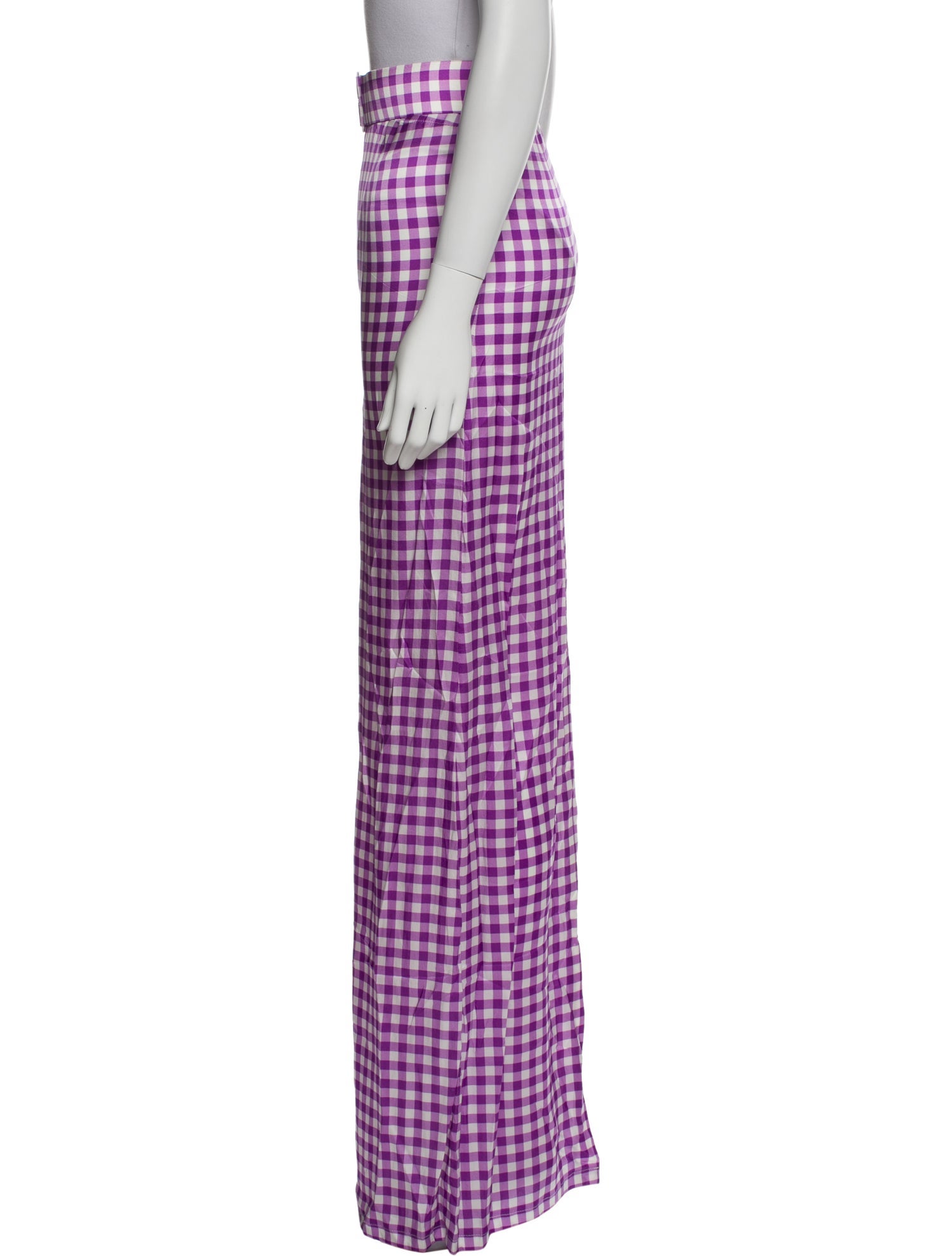 Bernadette Plaid Print Long Skirt