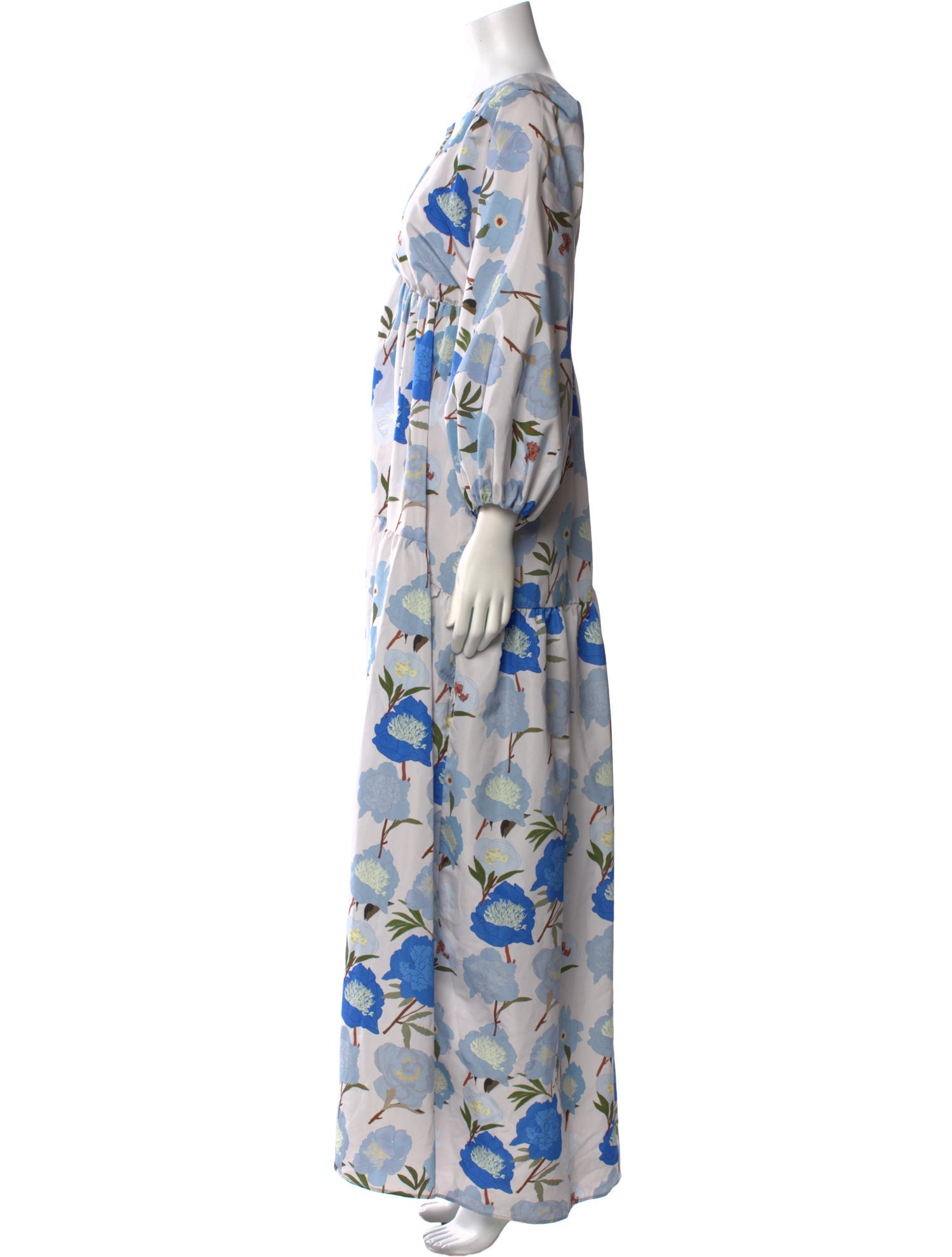 Bernadette Floral Print Long Dress w/ Tags