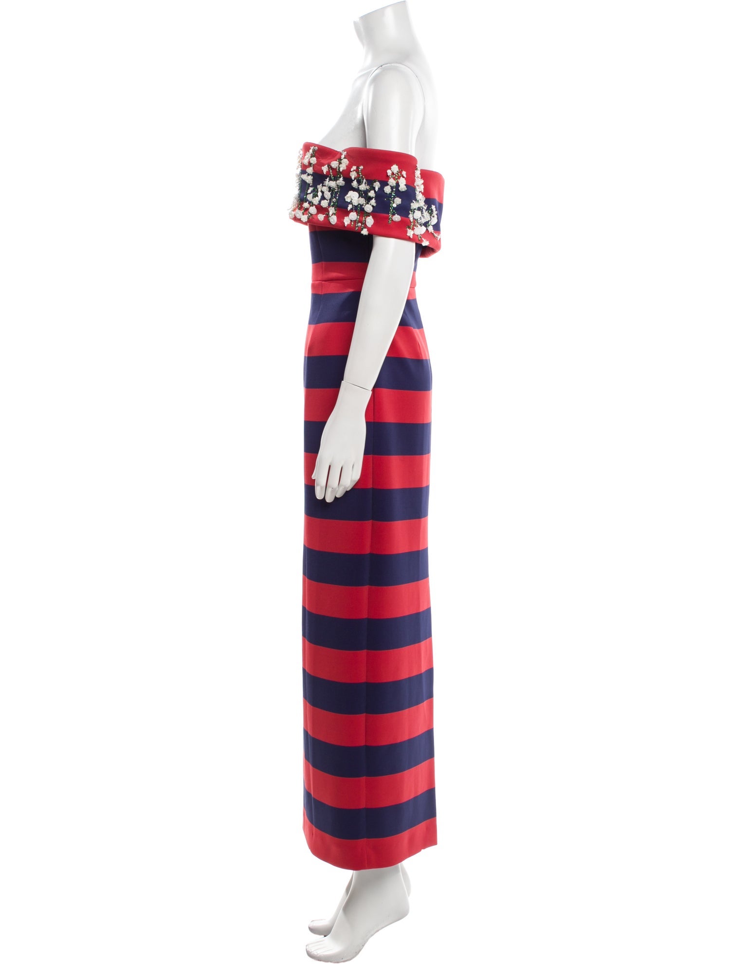 Bernadette Striped Long Dress