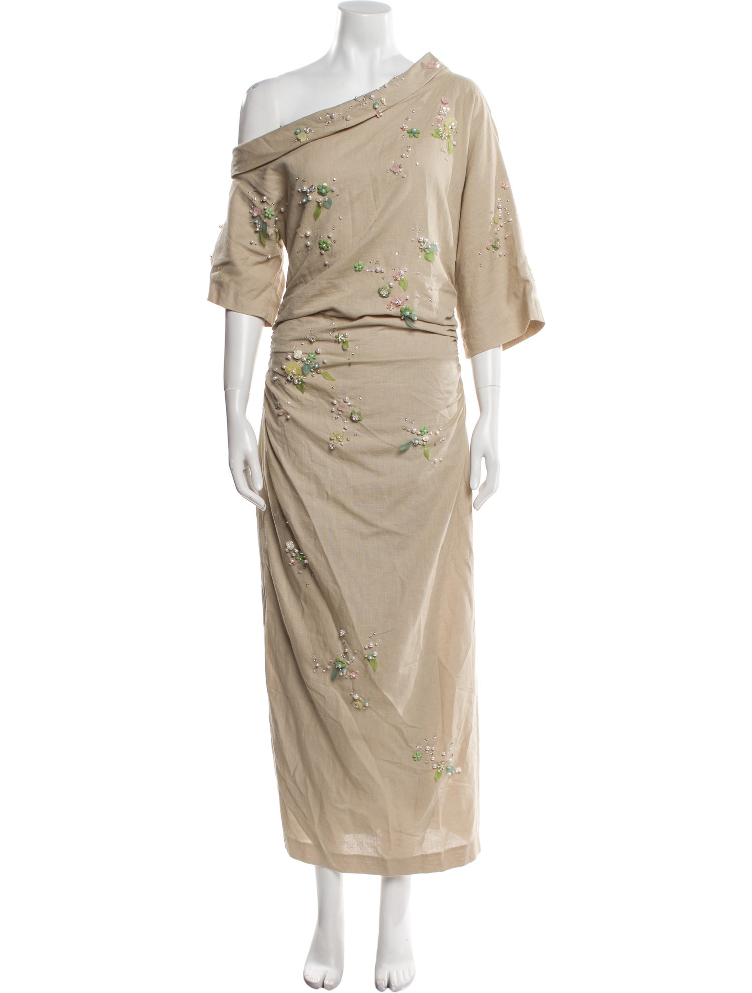 Bernadette One-Shoulder Long Dress w/ Tags