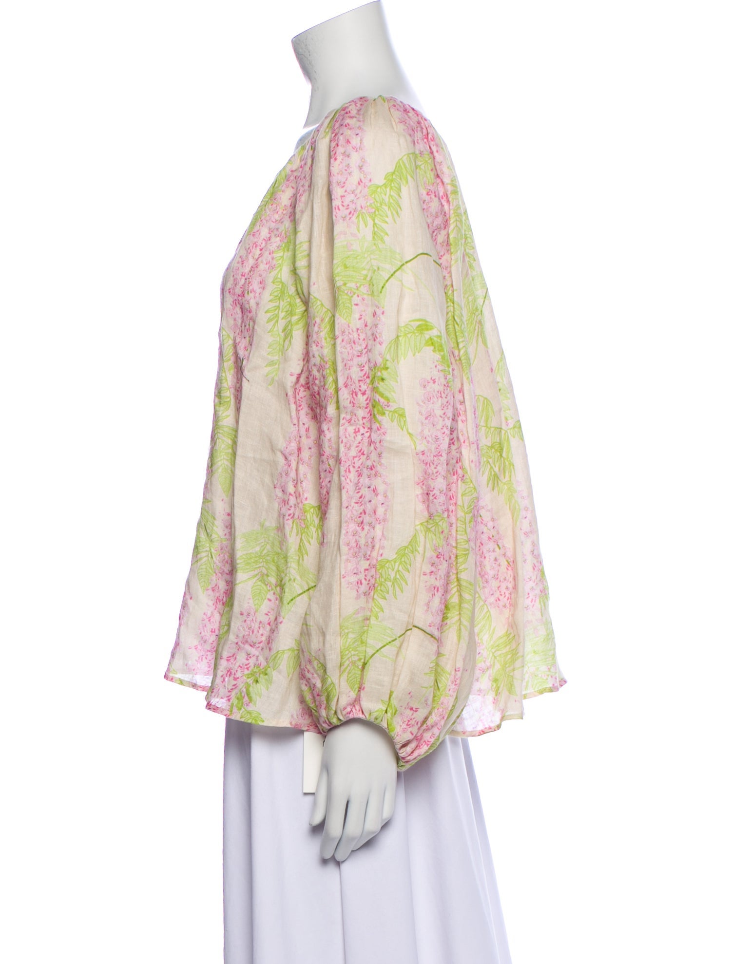 Bernadette Linen Printed Blouse