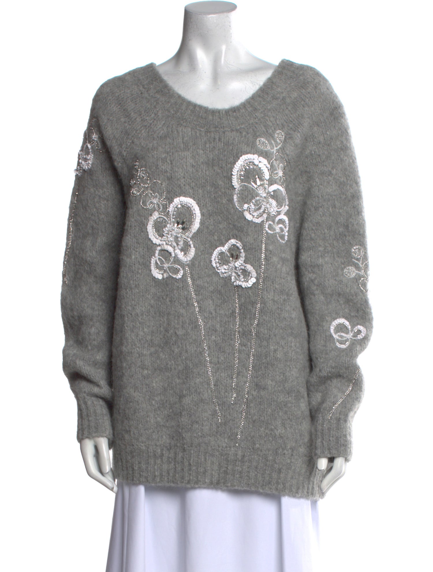 Bernadette Alpaca Graphic Print Sweater